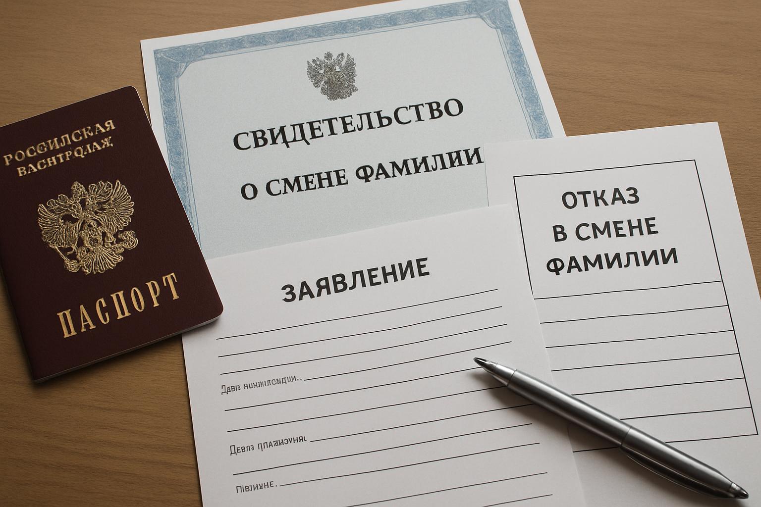 Документы ЗАГС для смены фамилии: какие свидетельства могут понадобиться. Что делать, если ЗАГС отказал в смене фамилии