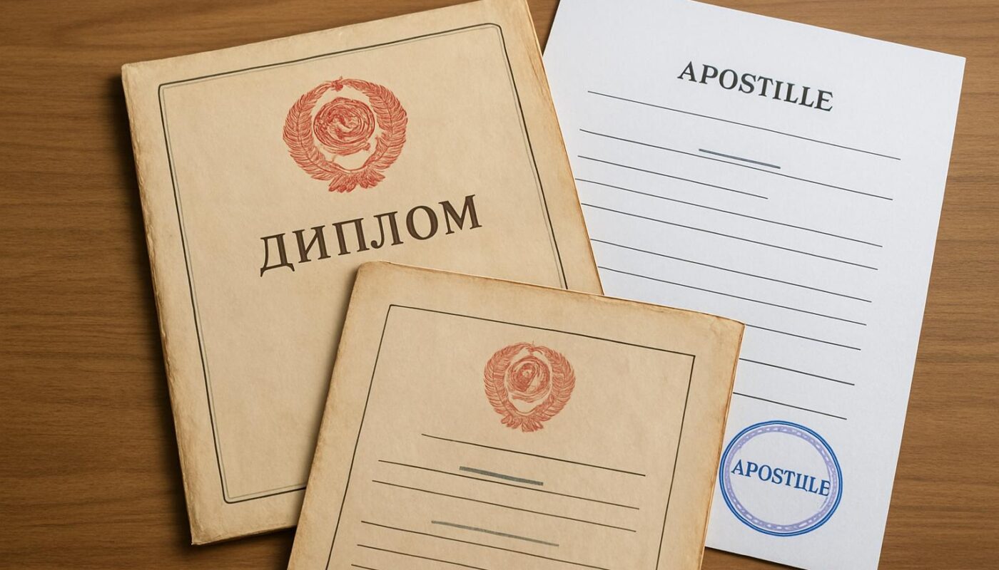 Документы советского образца: можно ли поставить апостиль на старое свидетельство или диплом