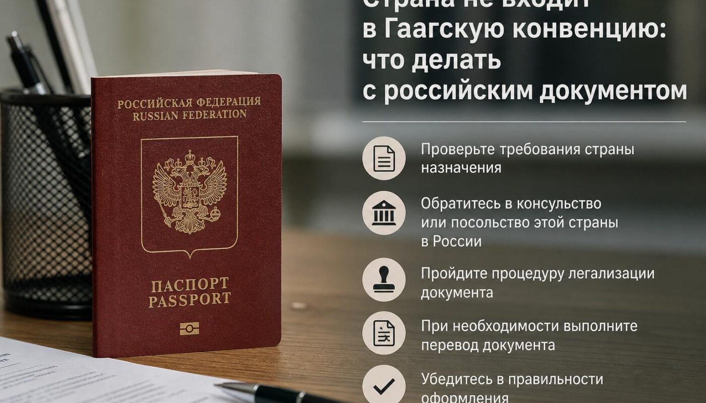 Апостиль не поможет: как легализовать российские документы для стран вне Гаагской конвенции
